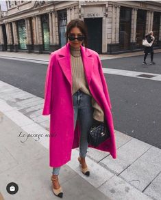 All Pink Winter Outfit, Fun Office Outfits Women, Hot Pink Winter Outfit, Engagement Photo Outfits Fall, Fall Outfits 2023, Outfits 2023