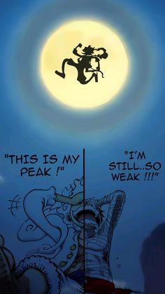 an image of a cartoon scene with the moon in the background and words written below it