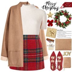 Preppy Christmas Outfits Women, Christmas Outfits Polyvore, Polyvore Christmas Outfits, Christmas Looks Outfits Classy, Christmas Outfit Work, Warm Christmas Outfits, Christmas Looks Outfits, Christmas Style Outfit, Christmas Outfits Aesthetic