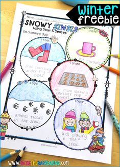 this is a snow scene activity for kids to do with their winter themed artwork and crafts