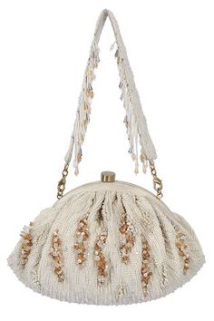 Shop for Lovetobag Nora Soft Embellished Pouch Online at Aza Fashions Cream Beaded Bags For Reception, Beige Beaded Bags For Reception, Elegant Cream Potli Bag In Pouch Shape, Elegant White Potli Bag For Evening, Elegant Cream Potli Bag, Cream Embellished Bags For Reception, Embellished Cream Bags For Reception, Evening Cream Potli Bag, Embellished Cream Bags For Events