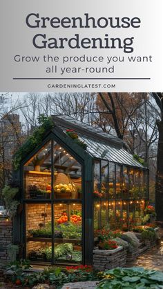 Greenhouse For Flowers, Greenhouse In Kitchen, Temporary Greenhouse For Winter, Greenhouse On Patio, Landscape Around Greenhouse, Pond Inside Greenhouse, Home Food Garden, 2 Story Greenhouse, Winter Greenhouse Vegetables