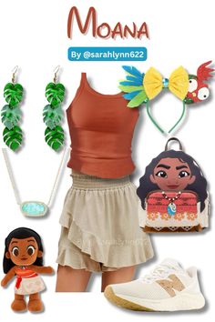 Outfit inspired by Disney princess Moana🧡🌴A perfect park outfit for your next Disney trip! #disney #disneyland #disneyworld #disneyoutfits #disneybound #moana #disneyootd #fashion #ootd #disneyparks Disney Princess Outfit Ideas Casual, Disney Princess Outfit Ideas For Women, Princess Themed Outfits Disney Inspired, Disney Up Outfit Ideas, Princess Outfits For Disney World, Moana Bounding, Cute Disneybound Outfits, Disney Bounding Moana, Moana Inspired Outfits For Women