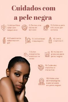 #pelenegra #cuidadoscomapelenegra Face Tips, Skin Care Spa, Black Goddess, Pretty Skin Care, Coily Hair, Pretty Skin, Health Inspiration, Afro Women, Skin Care Solutions