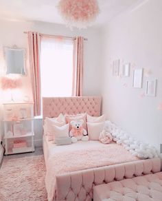 White Girls Bedroom, Toddler Girl Room, Seni Dan Kraf, Woman Bedroom, Toddler Bedrooms