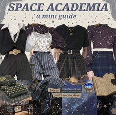 Space Aesthetic Outfit, Ravenclaw Outfit, Academia Aesthetic Outfit, Dark Academia Outfit, Space Aesthetic, Space Outfit, Academia Style