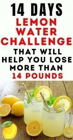 Lemon Water Challenge, Fedtforbrændende Mad, Water Challenge, Lemon Diet, Baking Powder Uses, Baking Soda Beauty Uses, Diet Drinks, Healthy Drinks Recipes