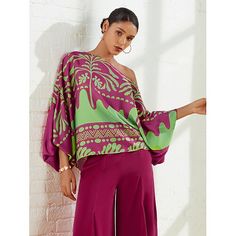 Season:Spring   Fall; Fabric:Satin; Sleeve Length:Long Sleeve; Look After Me:Machine wash,Wash with similar colours; Gender:Women's; Elasticity:Micro-elastic; Occasion:Date,Vacation,Casual Daily,Weekend; Pattern:Plants,Geometrical; Design:Floral Style; Neckline:One Shoulder; Sleeve Type:Puff Sleeve; Listing Date:04/19/2024; Bust:; Length:; Sleeve:; Fit US Size:; Fit UK Size:; Fit FR Size:; Fit DE Size:; Looseness:Loose Fit; Fabric Properties:LuxeSatin - Discover the essence of quiet luxury in our exclusive Subtly Glossy Luxe Satin, it is drapey and sleek like silk. Geometrical Design, Puff Sleeve Shirt, Cheap Shirts, Fall Fabric, Fabric Sale, Womens Black Dress, Quiet Luxury, Blouse Online, Dress Cover