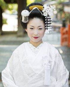 Traditional Japanese Wedding, Asian Hair Ornaments, Geisha Hair, Interracial Wedding