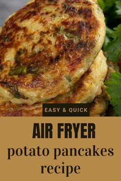 an image of air fryer potato pancakes recipe