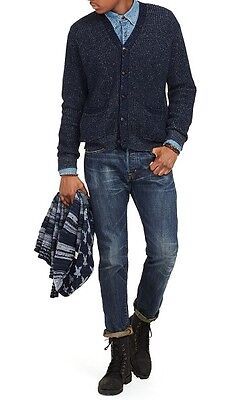 Top Rated POLO RALPH LAUREN DENIM AND & SUPPLY WAFFLE INDIGO CARDIGAN SWEATER $185+, Mens Shirts Ralph Lauren Denim And Supply, Ralph Lauren Denim, Denim And Supply, Fashion Tops, Top Rated, Cardigan Sweater, Casual Button Down Shirts, Knit Cardigan, Sweater Outfits