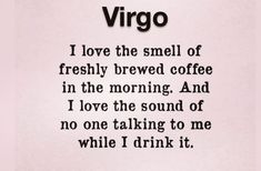 a poem written in black and white on a piece of paper with the words, i love the smell of freshly brewed coffee in the morning