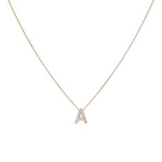 Show off your sophisticated and brilliant style in Adina Eden's Diamond Initial Necklace, featuring a dainty initial charm set with sparkling diamonds on a delicate chain of 14K gold. Customize this pendant necklace with either your first or last initial or the initial of your significant other. This dazzling piece is a definite crowd-pleaser particularly when you rock it with a few fine necklaces and a pair of heels for a flirty look. Product Details 14K Gold, 14K White Gold & 14K Rose Gold Dia 14k Rose Gold Diamond Pendant Necklace, 14k Rose Gold Diamond Cut Necklace, Rose Gold 14k Diamond Pendant Necklace, Luxury White Gold Initial Necklace For Formal Occasions, Luxury White Gold Initial Necklace For Formal Events, Rose Gold Diamond Cut Necklace In 14k Gold, Rose Gold 14k Diamond Cut Necklace, Luxury Diamond Initial Necklace With Diamond Accents, Rose Gold 14k Diamond Necklace With Single Cut Diamonds