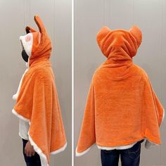 Kawaii Fox Fleece Winter Cape ME54 Description Size：140cm×90cm Winter Cloak, Winter Cape, Kawaii Store, Nap Blanket, Cloak, Mary Janes, Cape, Fox, How To Wear