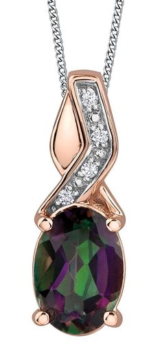 Rose Gold Mystic Topaz, Diamond Drop Pendant Necklace. Luxury Topaz Gemstone Jewelry, Luxury Multi-stone Pendant Gemstones, Luxury Formal Topaz Jewelry, Luxury Exquisite Pendant Gemstones, Luxury Topaz Jewelry With Gemstone Accents, Diamond Drop Pendant, White Gold Chain, Drop Pendant Necklace, White Gold Chains