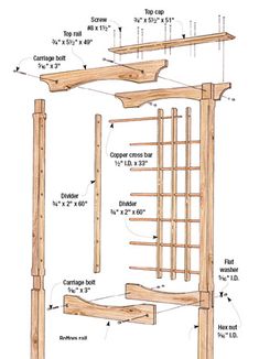 the plans for a garden trellis