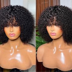 10% Human Ready To Wear About 12” Wet And Wavy Full Wig With Bang Adjustable Strap For Comfortable Wear Natural Color Please Ask Question Short Angled Bobs, Mullet Wig, Front Braids, Indian Human Hair, Human Wigs, Wig Color, Halloween Wigs, Short Hair Wigs, Red Wigs