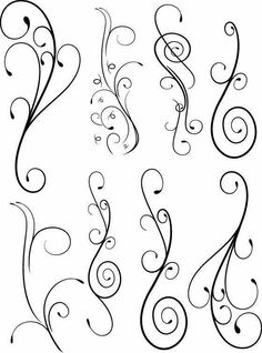 an artistic set of swirls and vines