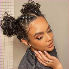 Discover insider tips and tricks for creating flawless space buns. From volumizing your hair to securing your buns, these hacks will make styling a breeze. #SpaceBuns #HairHacks #Tips #Tricks #PerfectStyle Twisted Space Buns, Bandana Space Buns, Short Curly Hairstyles Space Buns, Hairstyles For Medium Length Hair Space Buns, Space Buns With Tinsel, Spacebuns Hairstyles Curly Hair, Fancy Space Buns, Space Buns With Curly Hair, Rave Spacebuns