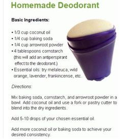 Homemade Deodorant Recipe, Deodorant Recipes, Săpunuri Handmade, Diy Deodorant, Homemade Deodorant, Diy Body Care, Homemade Soap Recipes, Homemade Bath Products, Skin Care Recipes