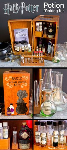 harry potter making kit with bottles and beakers