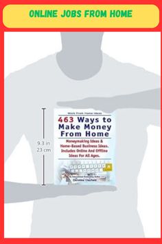 the front cover of a book about how to make money from home with an image of a