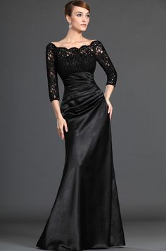 vestido-preto-longo Prom Dresses 2020, 파티 드레스, Black Bridesmaid Dresses, Sleeve Wedding Dress, فستان سهرة, Black Evening Dresses, Dresses 2020, Modest Wedding Dresses