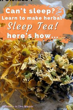 Herbs blended together to make sleep tea blend. Lavender Tea Blends, Tea Blends For Sleep, Herbal Tea For Sleep, Sleep Tea Blend, Best Herbs For Sleep, Diy Sleepy Time Tea, Herbal Tea Blends Recipes Diy, Sleepy Time Tea Recipe, Sleep Tea Recipes