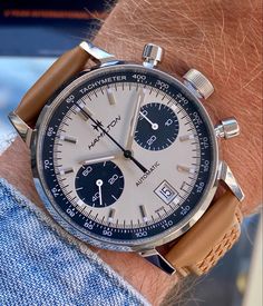 Stylish Watches Men, Retro Backpack, Hamilton Watch, Vintage Omega, Fresh Color, Chronograph Watch Men, Vintage Watches For Men, Color Pairing, Stylish Watches