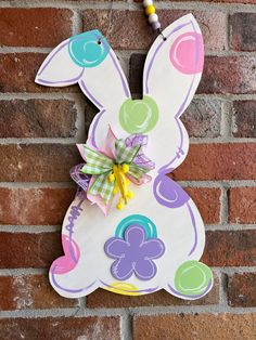 Bent Ear Bunny/bunny Door Hanger/easter Door Hanger - Etsy Wooden Bunny Door Hanger, Easter Bunny Wood Crafts, Easter Door Hanger Wooden, Easter Door Signs, Painting Bunnies, Easter Door Hangers, Fun Easter Crafts For Kids, Easter Egg Door Hanger, Painted Easter Bunny