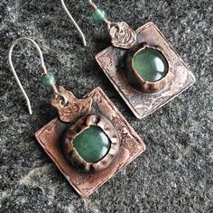 Handmade earrings "Patterns of Time" will set the mood and add charm to your everyday look. The green gemstone will accentuate the color of your eyes or your outfit! It's essential to remember that earrings, with their color and shape, complete your overall appearance! Earrings Patterns, Medieval Style, Green Stones, Medieval Fashion, Earring Patterns, Green Gemstones, Green Stone, Designer Jewelry, Unique Earrings