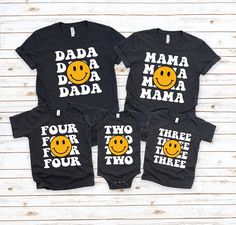 This Gender-Neutral Adult Graphic Tees item by HGODESIGN has 60 favorites from Etsy shoppers. Ships from Tomball, TX. Listed on Jul 10, 2023 Smiley Birthday, One Happy Dude, Matching Birthday Shirts, Happy Birthday Shirt, Birthday Bodysuit, First Birthday Shirts, Family Tees, Family Costumes, Family Birthdays