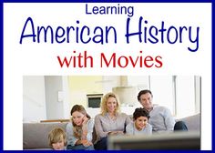 an american history with movies is shown in this poster for learning american history, including children and adults