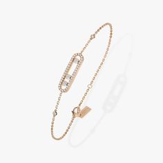 Messika Bracelet, Pave Bracelet, 18k Gold Bracelet, French Jewelry, Luxury Bracelet, Bracelets Gold Diamond, Geometric Diamond, Pink Bracelet, Rose Gold Diamonds