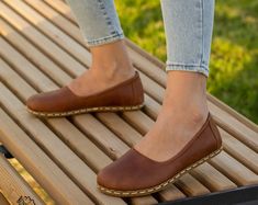 Earthing Grounding Shoe Women Barefoot Shoes Women Brown Grounded Shoe All Leather Shoes Minimalistic Shoes Crazy Classic Brown - Etsy Brown Leather Shoes Women, Leather Shoes For Women, Walking Barefoot, Brown Leather Shoes