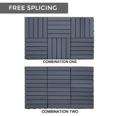 two different types of tiles with the words free splicing and combination one on each side