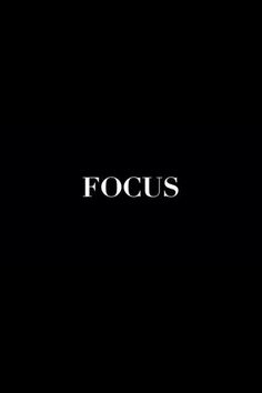 the word focus is written in white on a black background