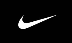 the nike logo is shown in black and white on a dark background, it appears to be made from scratch