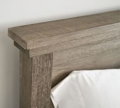 the headboard and foot board of a bed