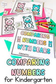 comparing numbers with bears worksheet for kids to practice comparing numbers in the classroom