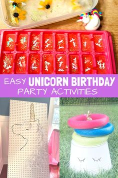 easy unicorn birthday party activities for kids