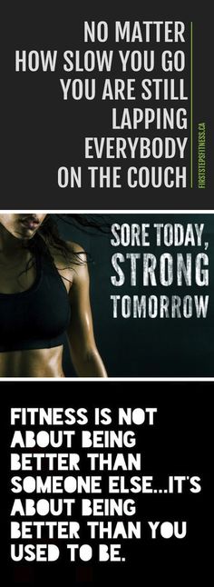 four different types of posters with the words, fitness is not about being able to use them