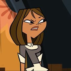 a cartoon character with an angry look on her face