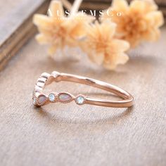 Rainbow Moonstone Wedding Band Women Rose Gold Pear Natural - Etsy Topaz And Moonstone Ring For Wedding, Delicate Opal Gemstone Ring For Wedding, Dainty Moonstone Round Band Ring For Wedding, Dainty Moonstone Ring For Wedding, Dainty Moonstone Wedding Ring, Elegant Moonstone Stackable Rings, Elegant Stackable Topaz Wedding Ring, Elegant Stackable Topaz Ring For Weddings, Adjustable Topaz Ring For Wedding