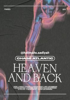 an advertisement for the album heaven and back