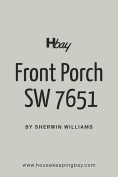 Front Porch SW 7651 by Sherwin Williams