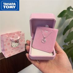 Color: Beautifully packaged Sweet Girlfriend, Walking Gifts, Hello Kitty Necklace, Collarbone Necklace, Kitty Necklace, Necklace Woman, Hello Kitty Jewelry, Anime Jewelry, Silver Diamond Necklace