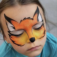 Fox Face Paint, Fairy Face Paint, Cunning Fox