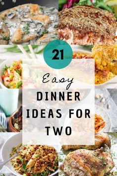 dinner ideas for two that are easy to make