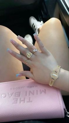 Xoxo Jewelry, Natural Gel Nails, Spring Nail Designs, Brighter Days, Glow Nails, Classy Acrylic Nails, Nail Ring